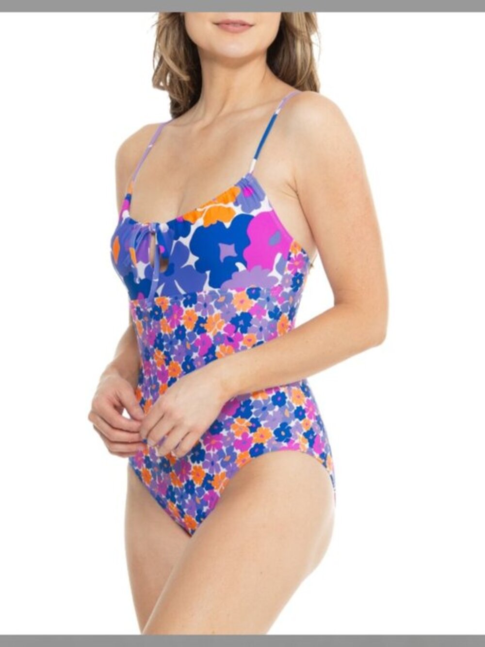 Roxy Tunnel Front One-Piece Swimsuit Size M NWT